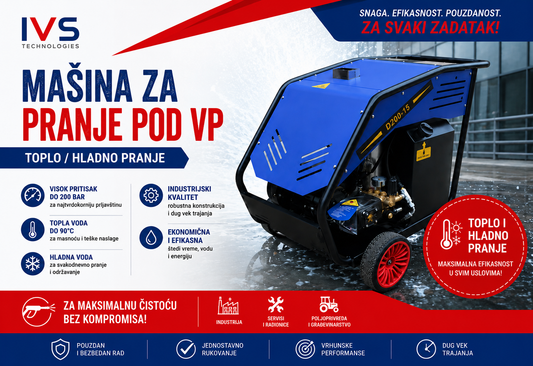Mašina za pranje pod visokim pritiskom – Toplo i hladno pranje za profesionalne rezultate