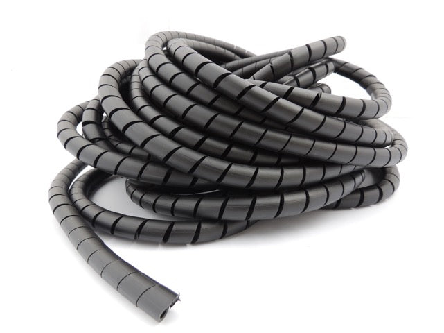 Crna PVC spiralna zaštita za creva