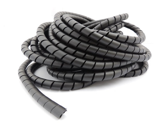 Crna PVC spiralna zaštita za creva