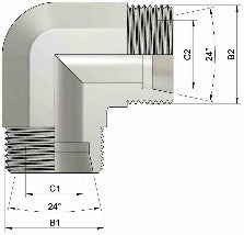 90º METRIČKI CONNECTOR
