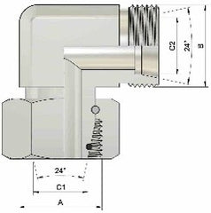 90º METRIČKI ADAPTER