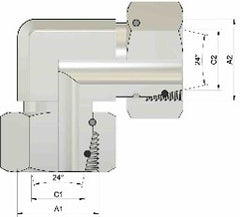 90º METRIČKI CONNECTOR